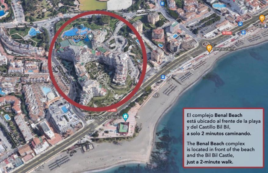 Benal Beach Suite, Parque Acuatico Y Vistas Al Mar Benalmadena Exterior photo